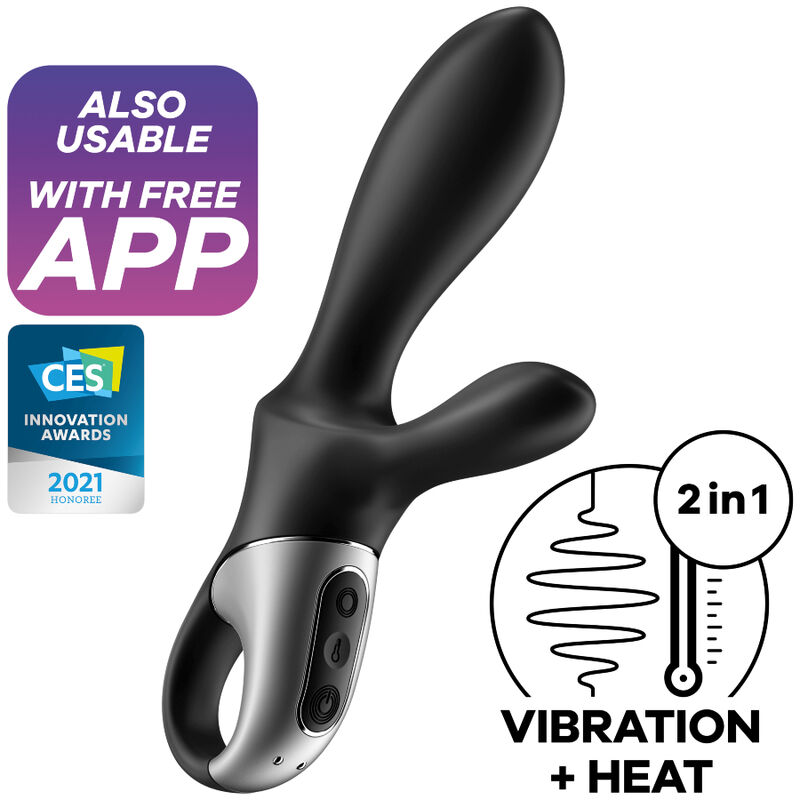 Anale vibrator – HEAT CLIMAX+ ANAL VIBRATOR APP BLACK