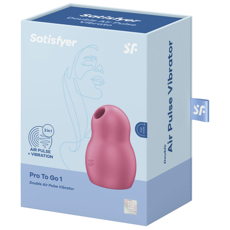 Luchtdruk vibrator – SATISFYER - PRO TO GO – waterdicht, oplaadbaar - Afbeelding 4