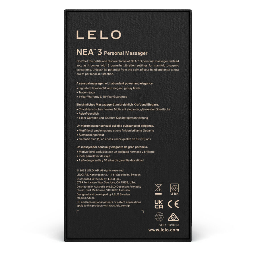 Mini vibrator – LELO NEA 3 PERSONAL MASSAGER - BLUE – oplaadbaar, waterdicht - Afbeelding 5
