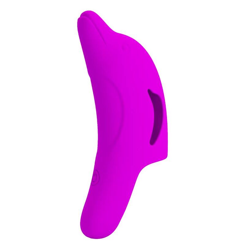Clitoris vibrator – PRETTY LOVE DELPHINI POWERFUL PURPLE FINGER STIMULATOR – oplaadbaar, siliconen - Afbeelding 3