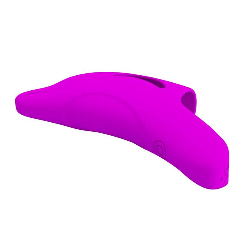 Clitoris vibrator – PRETTY LOVE DELPHINI POWERFUL PURPLE FINGER STIMULATOR – oplaadbaar, siliconen - Afbeelding 5