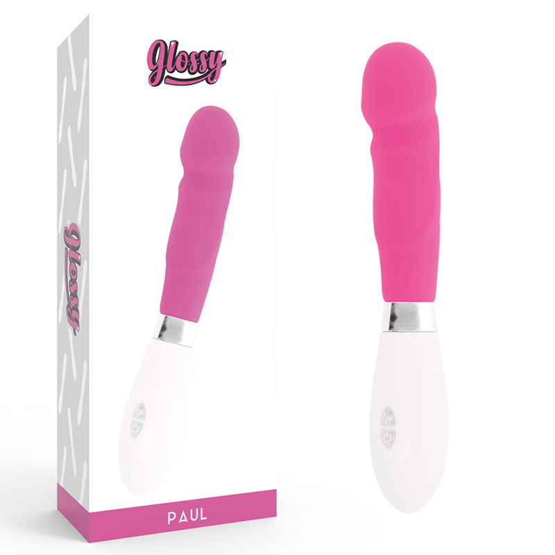 G-spot vibrator – GLOSSY PAUL PINK – waterdicht, batterijen