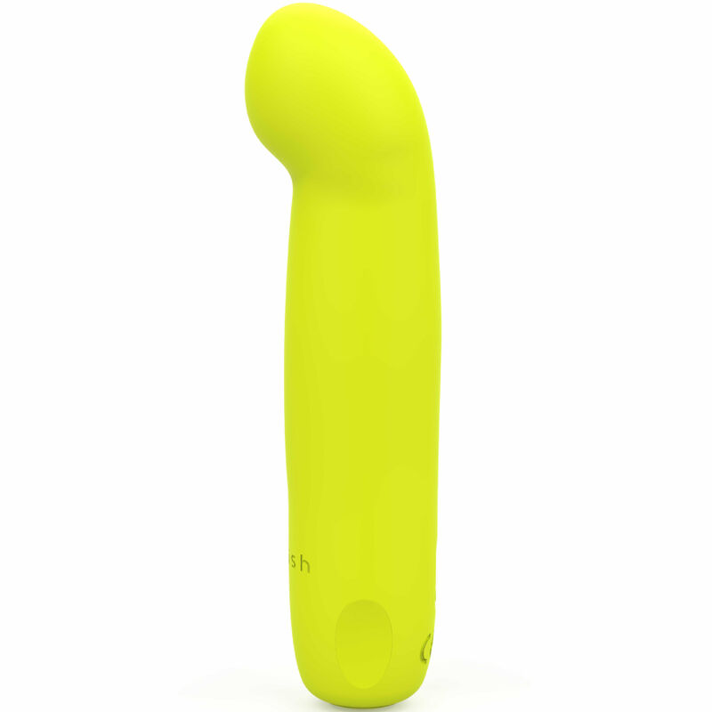 Clitoris & g-spot vibrator – B SWISH BCUTE CURVE INFINITE CLASSIC RECHARGEABLE SILICONE VIBRATOR YELLOW – oplaadbaar, waterdicht