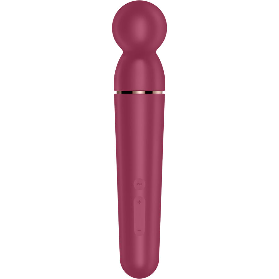 Wand vibrator – SATISFYER PLANET WAND - ER VIBRATOR MASSAGER BERRY – oplaadbaar, waterdicht