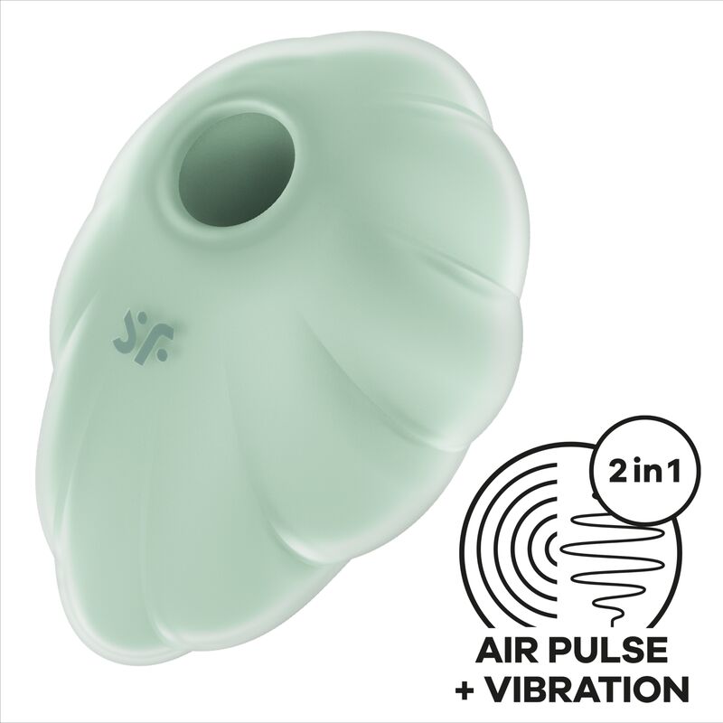 Luchtdruk vibrator – SATISFYER CLOUD DANCER GREEN AIR PULSE