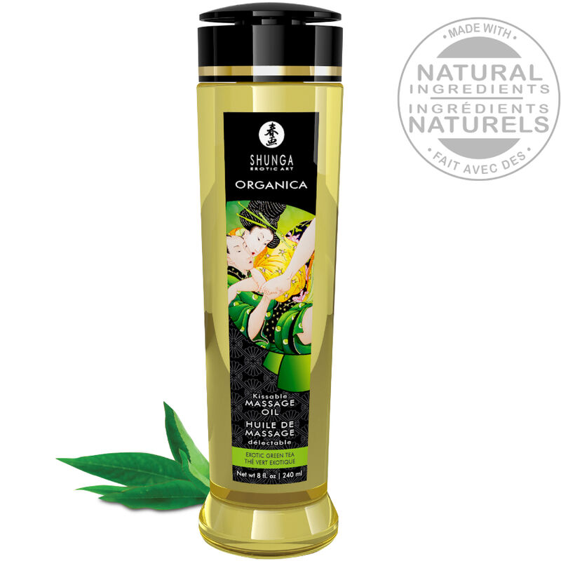 Massageolie – Shunga Organic Green TEA – 240 ml