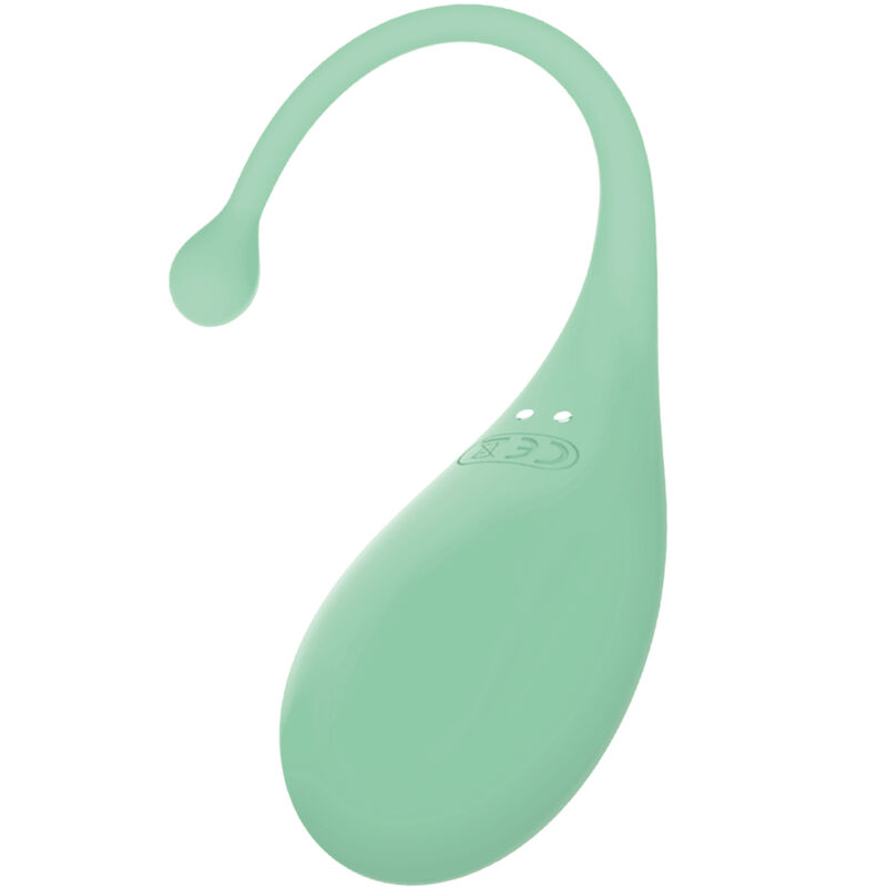 Draagbare vibrator – ADRIEN LASTIC - PALPITATION VIBRATING EGG GREEN – 18 cm, oplaadbaar