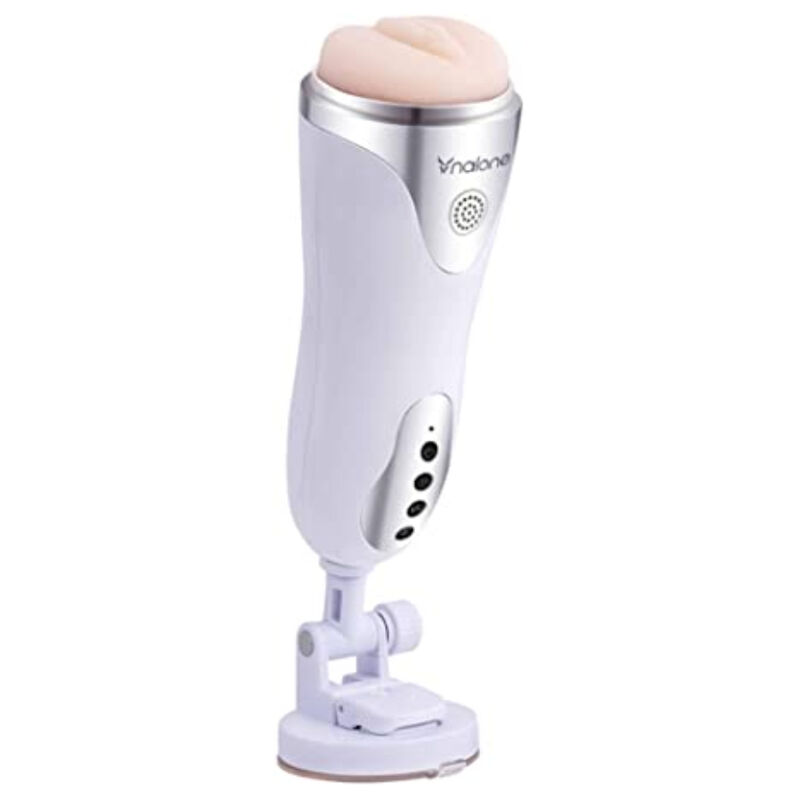 Masturbator voor mannen – NALONE - MAGICIAN MASTURBATOR WITH VIBRATION WHITE
