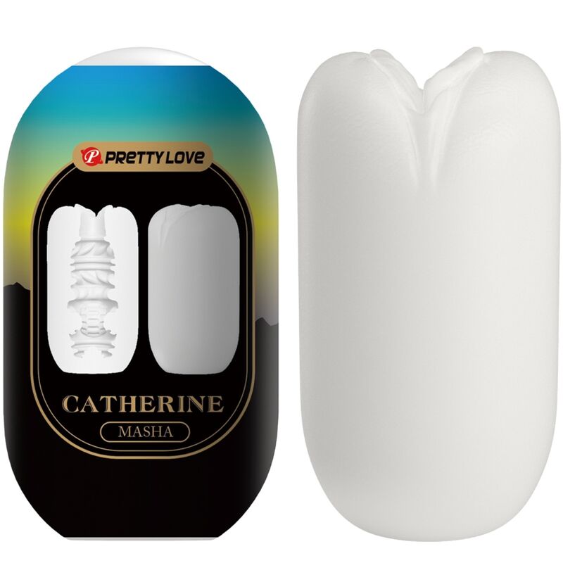 Masturbator voor mannen – Pretty Love - Masha Male Masturbator Wit – waterdicht