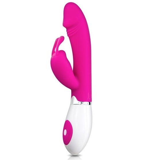 Clitoris & g-spot vibrator – PRETTY LOVE - FLIRTATION VIBRATOR WITH RABBIT GENE – waterdicht, batterijen