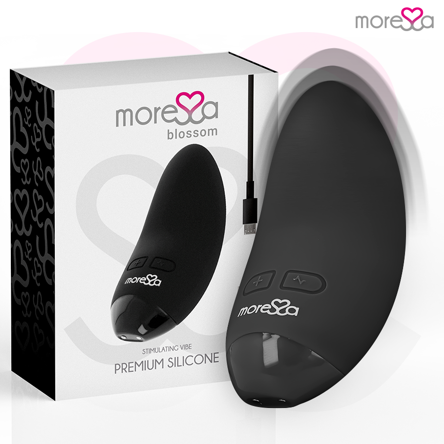 Clitoris vibrator – MORESSA BLOSSOM zwart – waterdicht, oplaadbaar