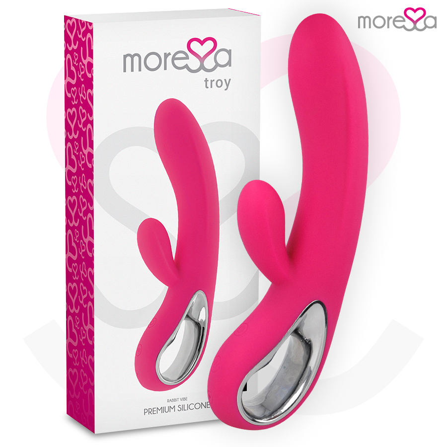 Clitoris & g-spot vibrator – MORESSA - TROY PREMIUM SILICONE RECHARGEABLE