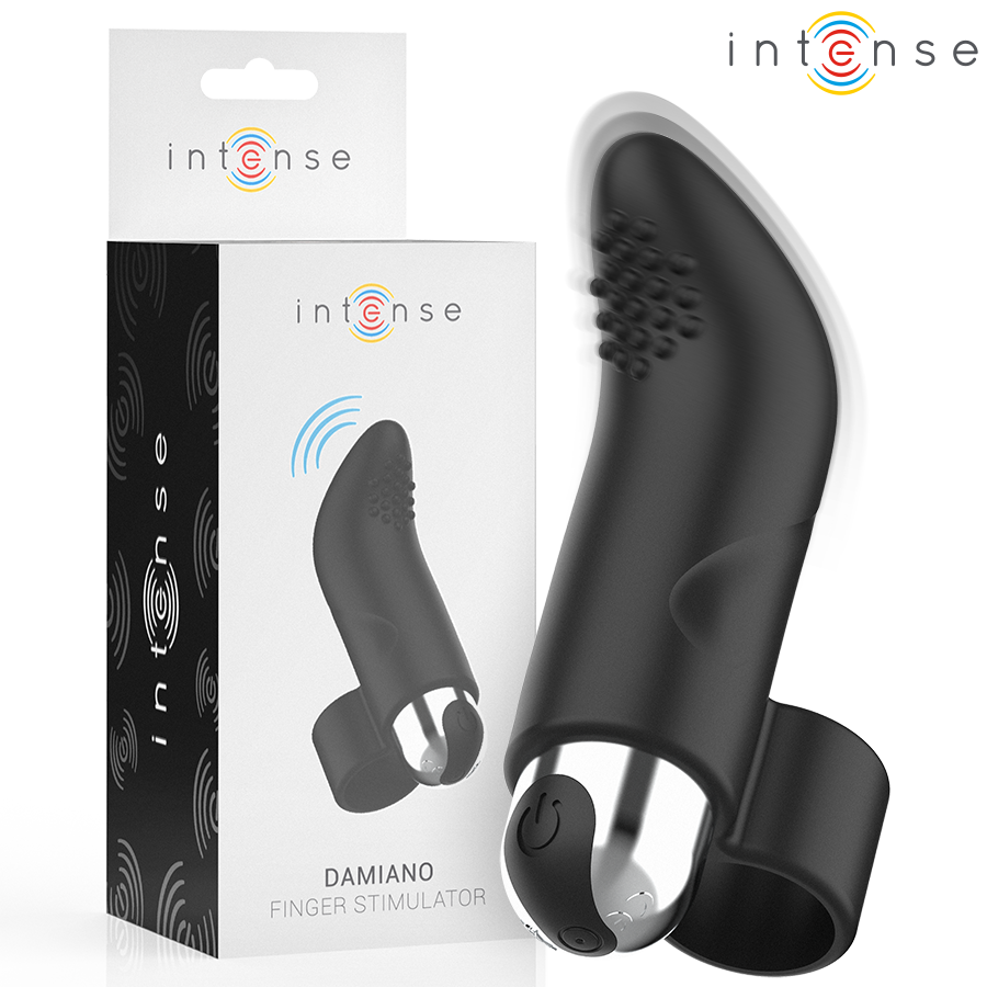 Mini vibrator – INTENSE DAMIANO RECHARGEABLE FINGER STIMULATOR – oplaadbaar, waterdicht – oplaadbaar, waterdicht