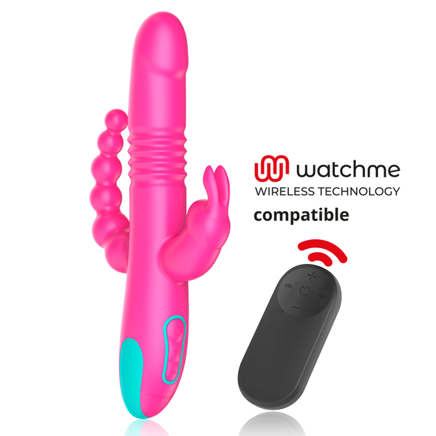 Clitoris & g-spot vibrator – Happy Loky DONALD TRIPLE STIMULATION: ANAL, G SPOT – oplaadbaar, waterdicht