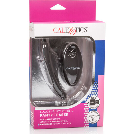 Afstandbediening vibrator – CALEXOTICS XO LOCK N PLAY Panty Teaser - Afbeelding 3